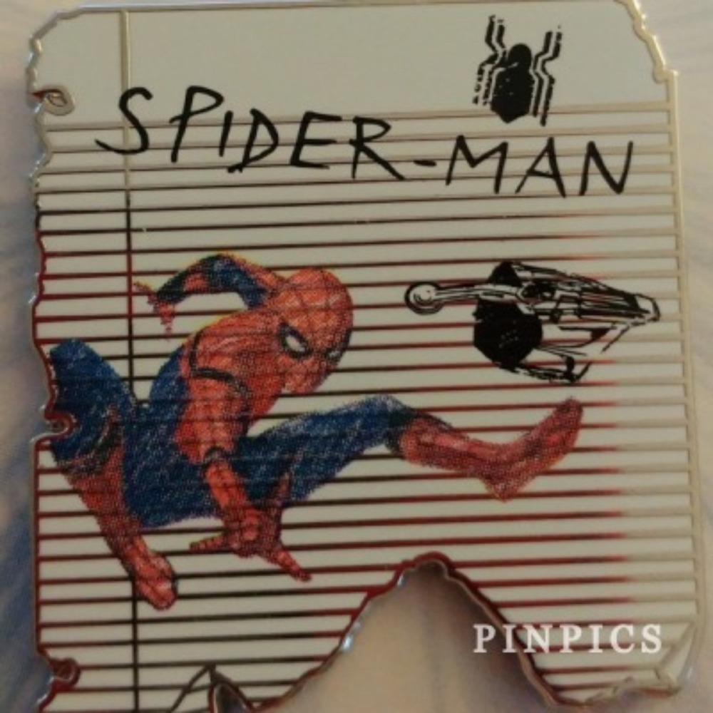 Disney Pin Spider-Man Homecoming Spider Man Doodle Paper Marvel Comics 123484